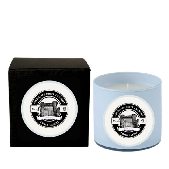 AIRING MY DIRTY LAUNDRY (FRESH LINEN) TRIPLE WICK CANDLE - Picture 1 of 2